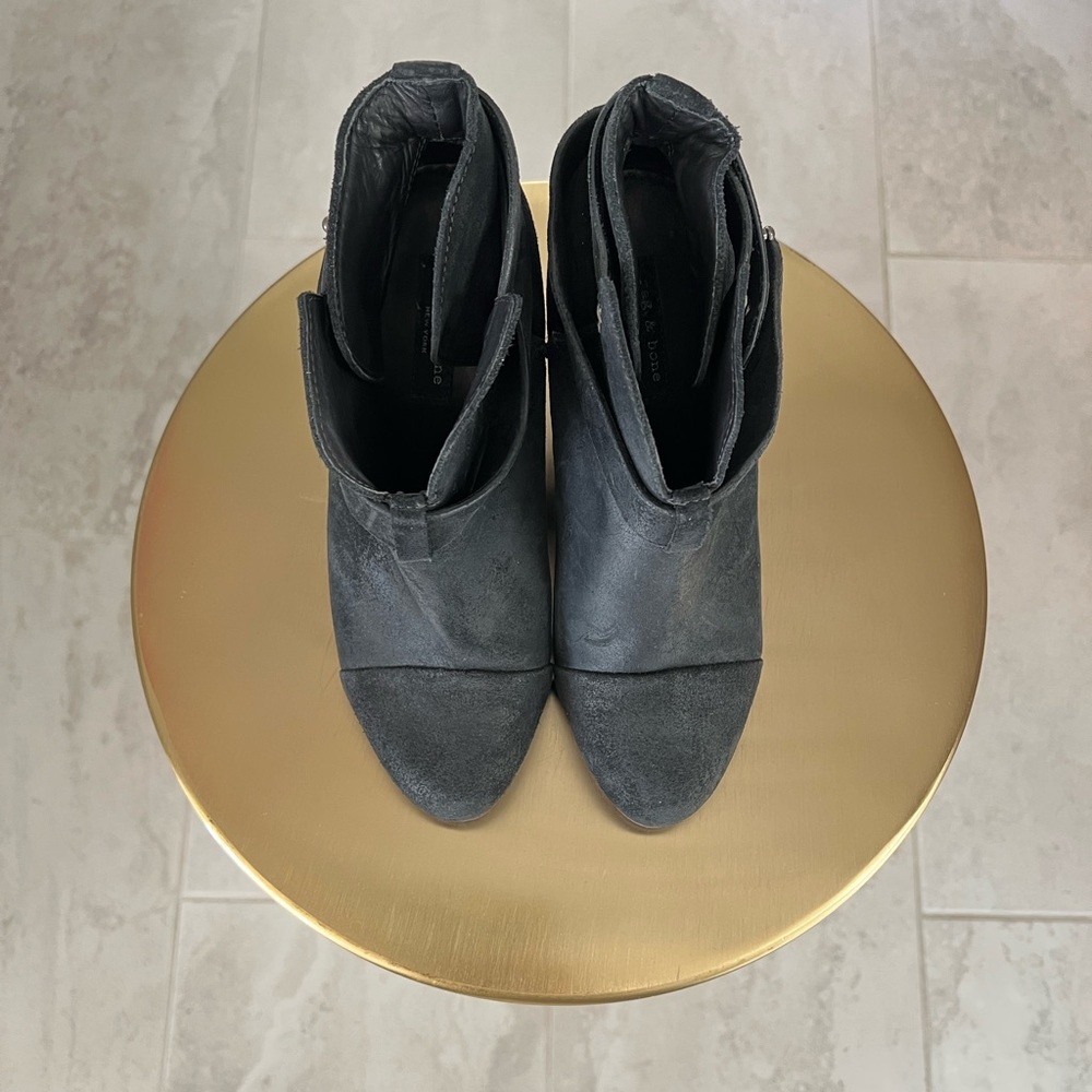 Black Harrow Rag And Bone Ankle Bootie Size 37 - image 4